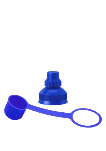 Set Drehtrinkverschluss & Verschlusskappe Blau