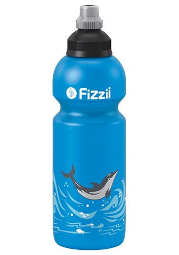 Fizzii Kindertrinkflasche Delfin 600 ml