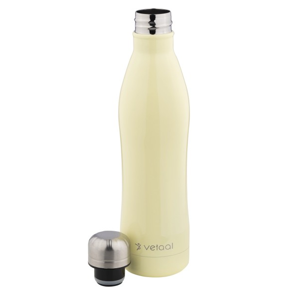 Fizzii Edelstahl Isolierflasche Freya pastellgelb