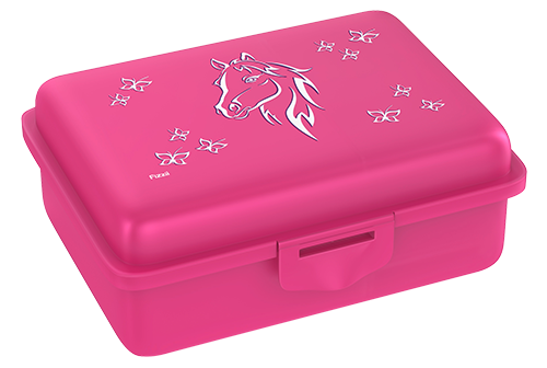 Fizzii Pferd, Lunchbox Pink mit Trennfach