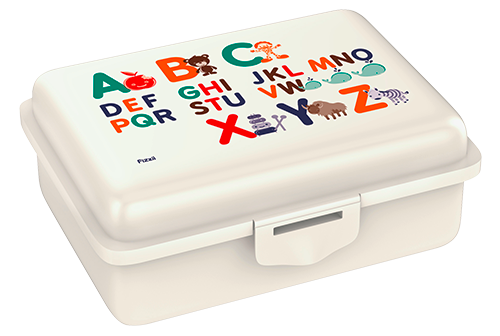Fizzii ABC, Lunchbox Perlweiß mit Trennfach