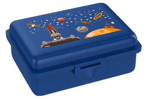 Fizzii Weltraum, Lunchbox Blau mit Trennfach