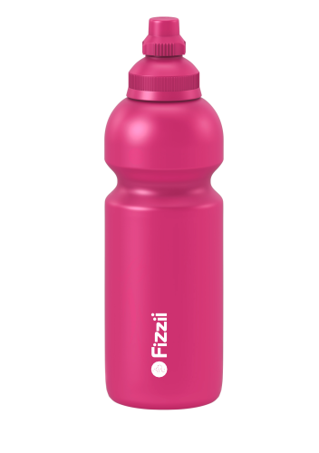 Fizzii Uni, 600 ml Kindertrinkflasche pink, Verschluss: Pink